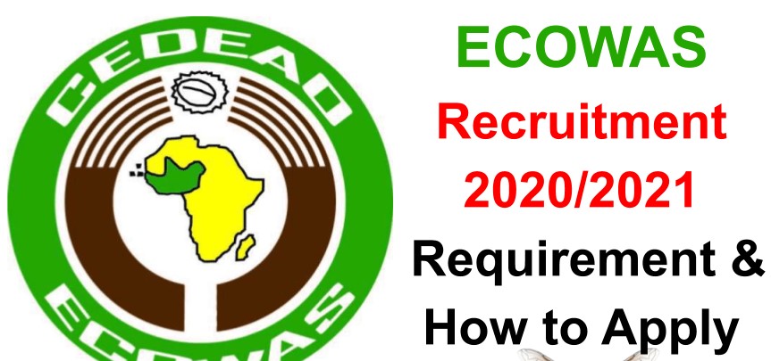 ECOWAS Recruitment 2020/2021 Official Portal Update: How To Apply.