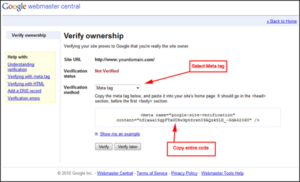 Easy way to verify your site with google webmaster tools