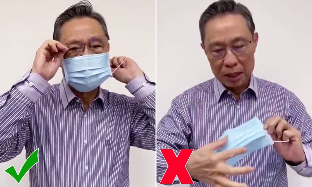 How to Use and Remove a Face Mask to Limit Infection