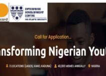 Transforming Nigerian Youths Program 2020- Mastercard Foundation.