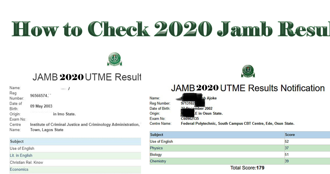 How To Check Jamb Result 2020 Online Or Using Mobile Code