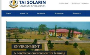 Tai Solarin University of Education Courses and School Fees