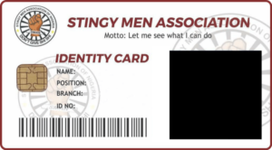 Stingy Men Association ID Card