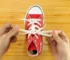 How to Shoe Tie One Loop X and Tying the Final Knot.