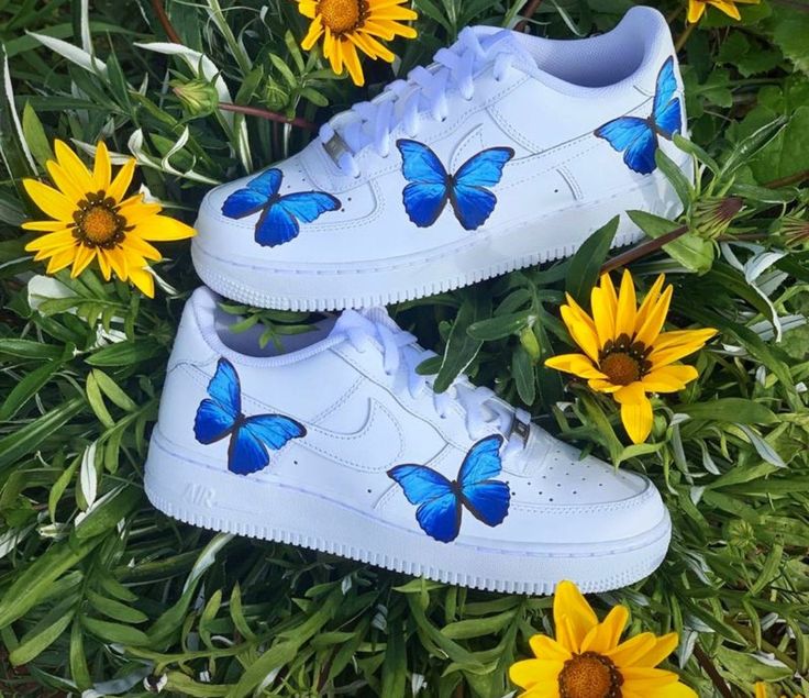 womens butterfly air force ones
